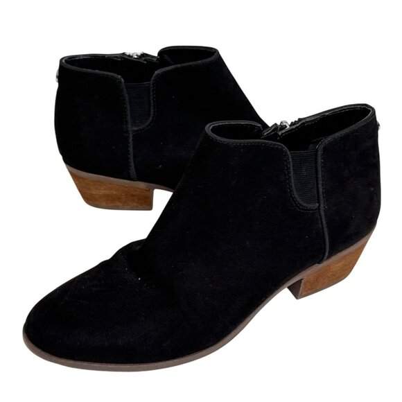Circus by Sam Edelman Black Suede Ankle Booties Women’s 6.5 - Picture 1 of 13